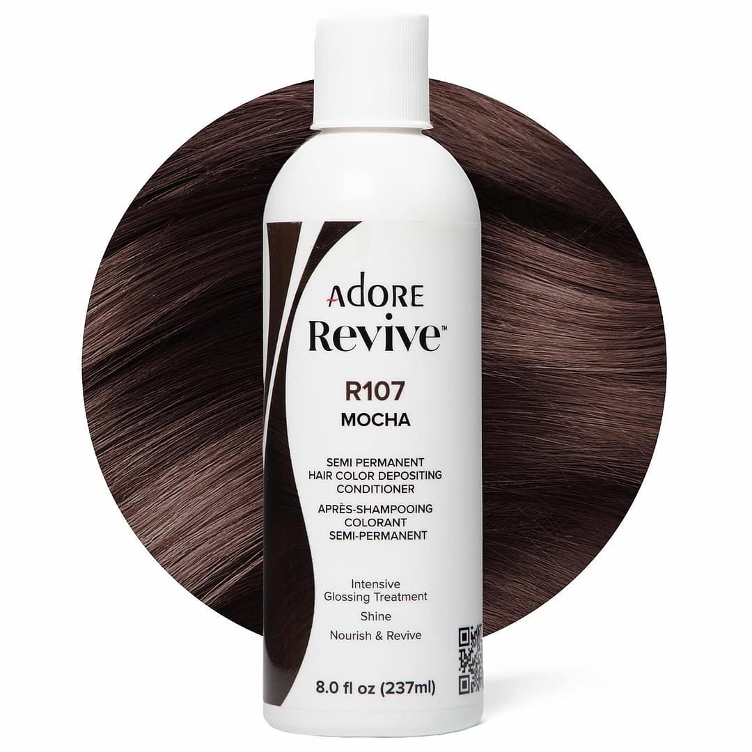 Adore Revive Color-Depositing Conditioner – R107 Mocha, 8 fl oz