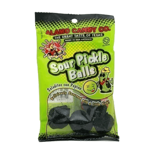 Alamo Candy Peg Bag Sour Pickle Balls 1 oz.