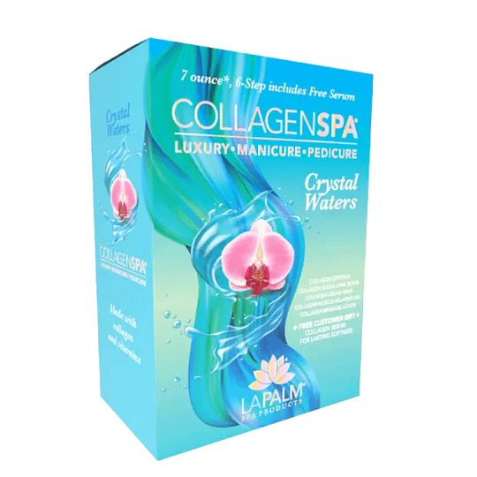 La Palm Collagen Spa 6 Step Manicure/Pedicure Kit Crystal Water