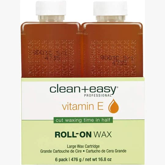 Clean + Easy Large Vitamin E Infused Wax Refill - 6 pack