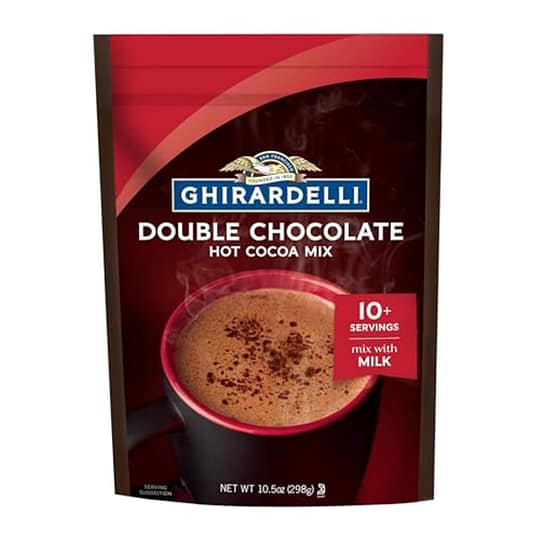 Ghirardelli Hot Chocolate Stand Up Pouch - Double Chocolate 10.5 Oz