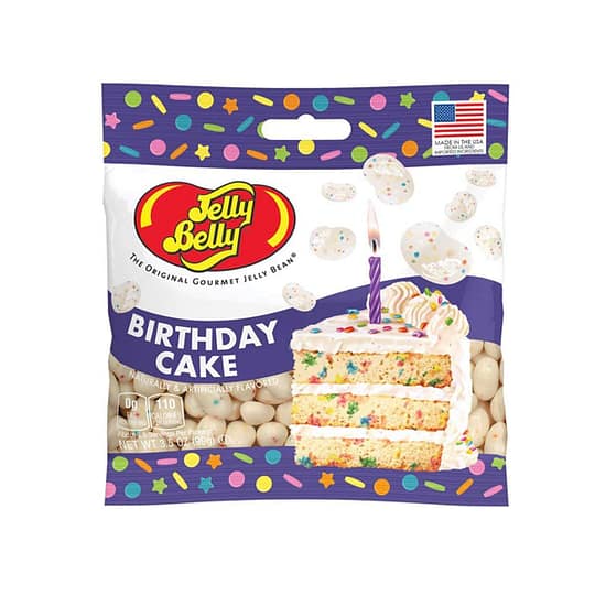 Jelly Belly Birthday Cake Peg Bag – 3.5 oz Gourmet Treat